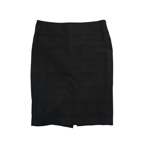 BurberrySz 10 Black Nova Check Classic Knee Length Pencil...